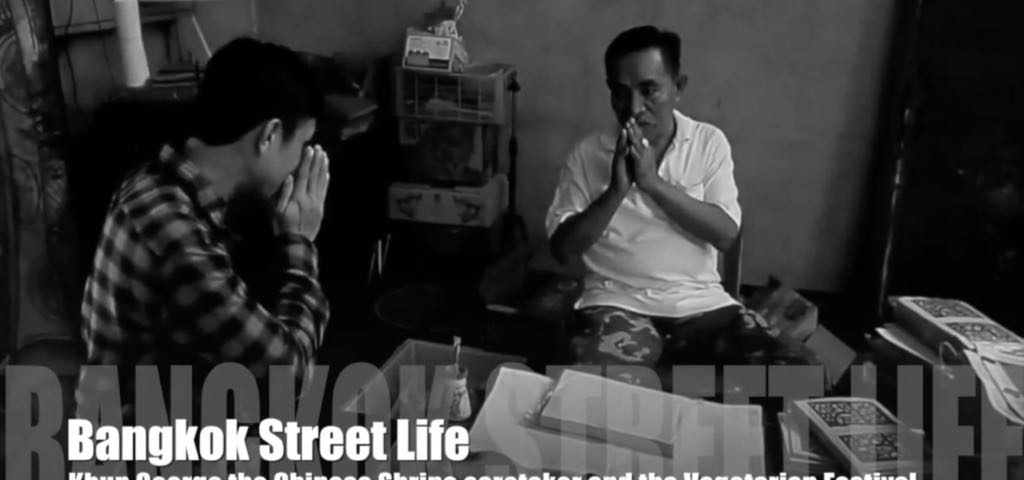 Temple caretaker in Bangkok shrine