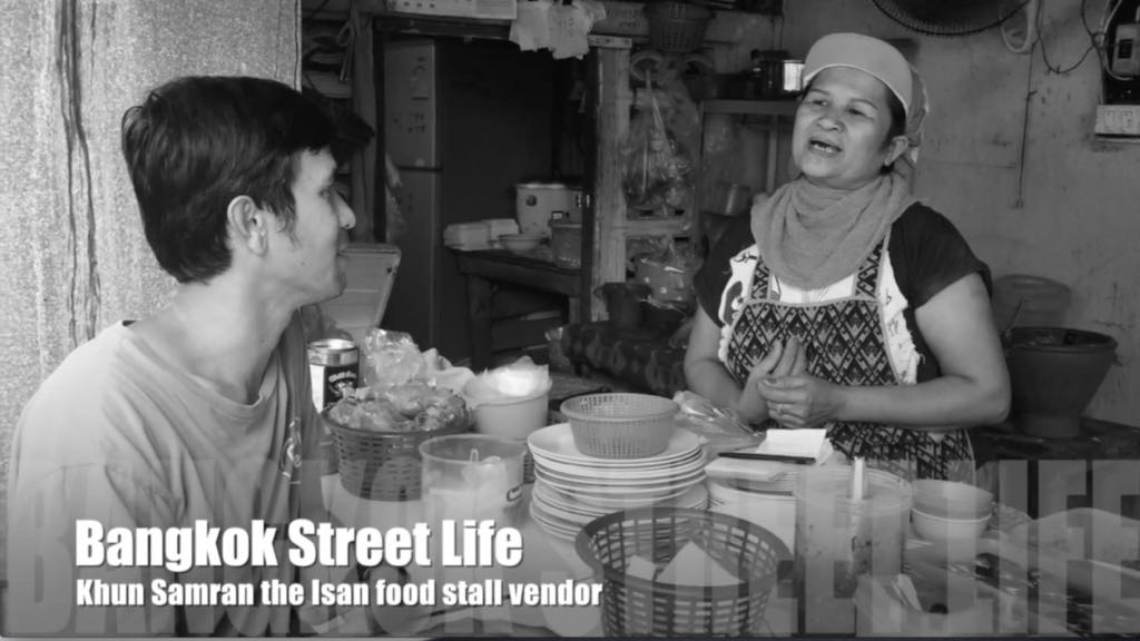 Isan street food vendor in Bangkok