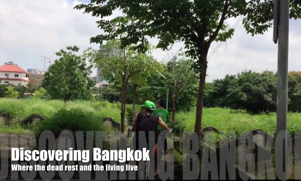 View of the Chinese cemetery in Bangkok