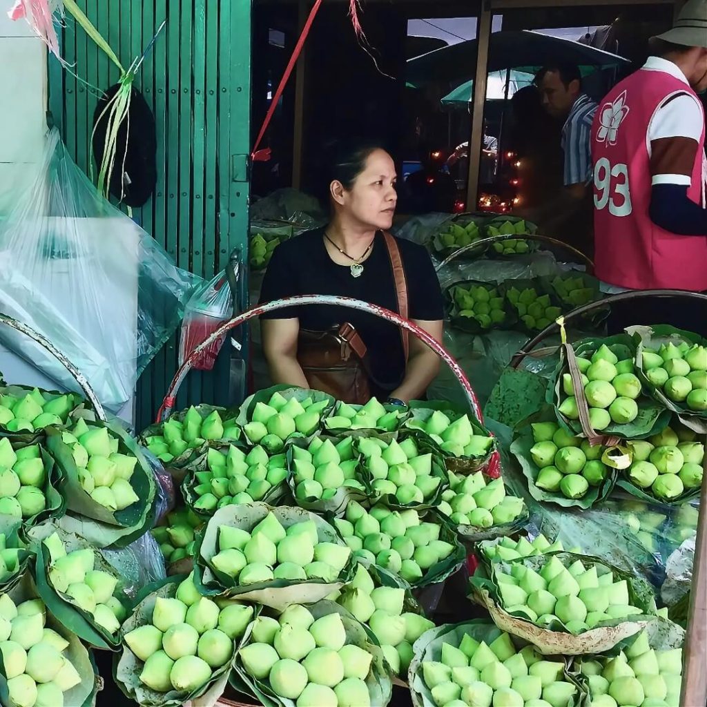 Lotus flowers at Pak Khlong Talat Flower Market in Bangkok