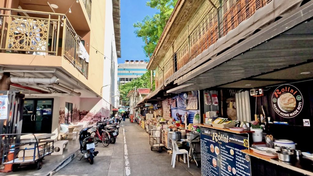View of the local street in the Muslim community